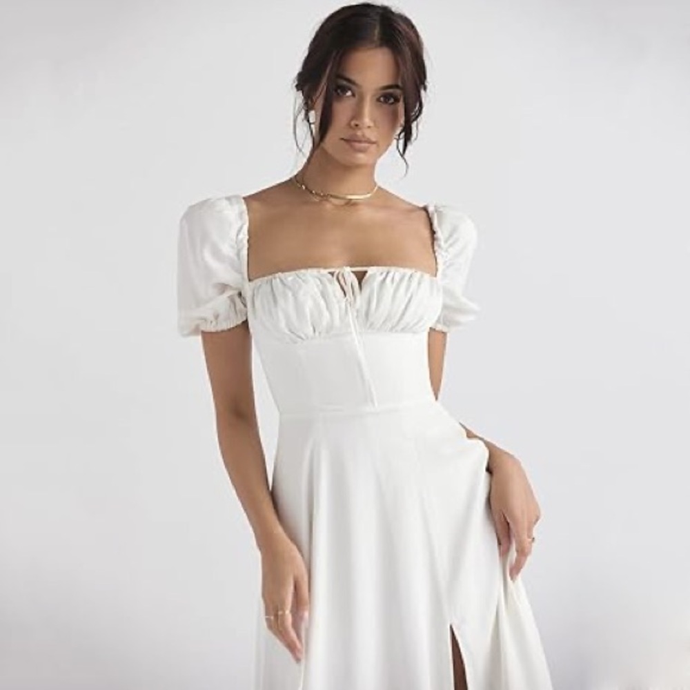 White Milkmaid Dress